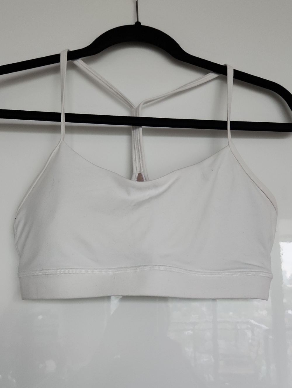 lululemon athletica White Strappy Sports Bra with T-Back